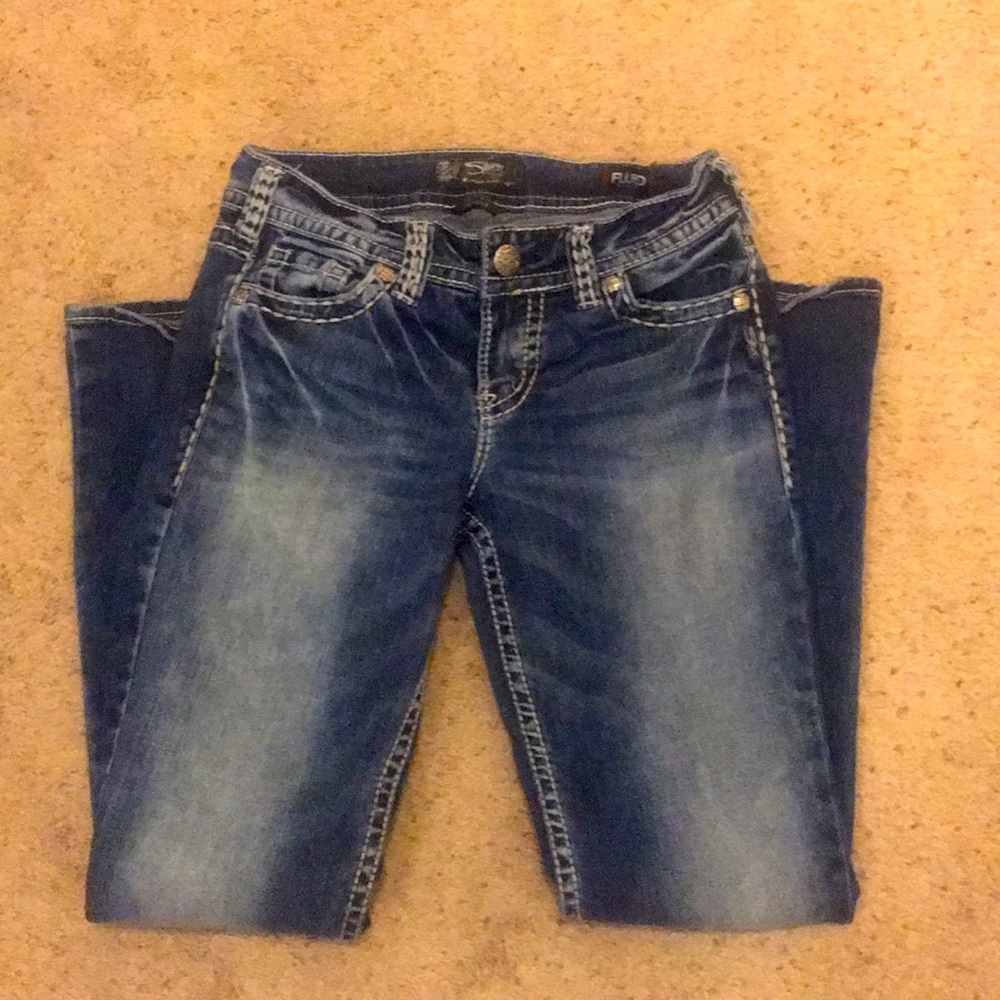 Silver SUKI Fluid Denim Mid Boot W29/L31